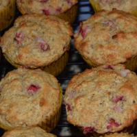 Healthier Fresh Strawberry Muffins image