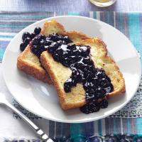 Baked French Toast with Blueberry Sauce_image