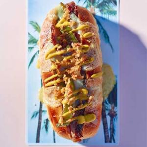 Cheesesteak hot dogs image