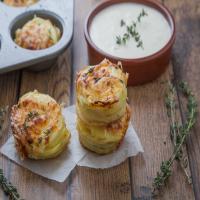 Twice Baked Mini Potato Dauphinoise - Potato Gratin Muffins_image
