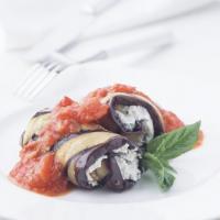 Eggplant Rolls with Spicy Tomato Sauce image