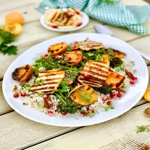 Herby barley couscous with chipotle halloumi_image