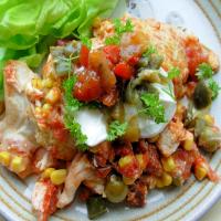 Smoky Chicken and Chorizo Mexican Enchilada Baked Casserole_image