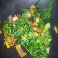 Steamed Leeks & Spinach image