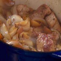 Potted Pork Tenderloin with Sweet Onions and Apple image