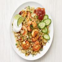 Cauliflower Fried Rice with Curried Shrimp_image