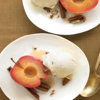 Cinnamon-Roasted Apples with Pecans and Ice Cream image