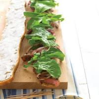 Grilled Steak Sandwiches with Goat Cheese and Arugula image