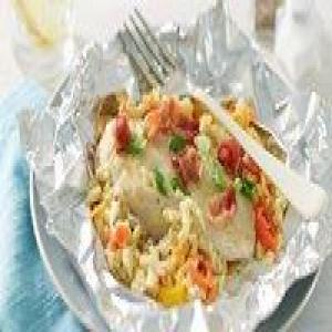 Chicken and Rice Casserole Foil Packs_image