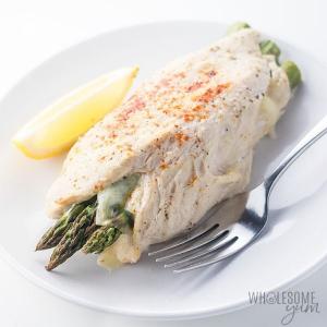 Healthy Asparagus Stuffed Chicken Recipe with Provolone_image