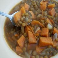Savory Golden Lentil and Sweet Potato Soup_image