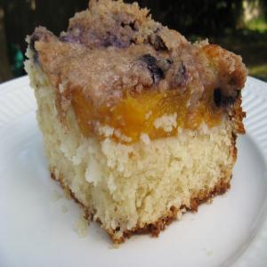 Blueberry Peach Coffee Cake image