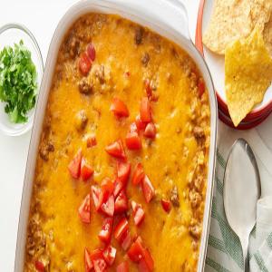 Queso Beef and Rice Casserole_image