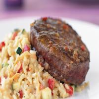 Beef Tenderloin with Creamy Risotto_image