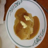 Scottish Pancakes With Butterscotch Sauce_image