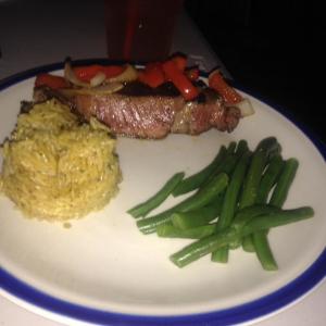 Coffee Rubbed Steak With Garlic Basil Butter Topper image