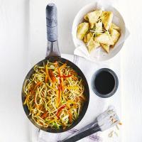 Sesame-crusted tofu with gingery noodles_image