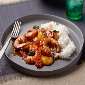 Thai Shrimp Stir-fry with Tomatoes and Basil image