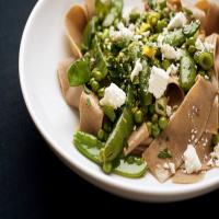 Farro Pasta With Peas, Pancetta and Herbs image