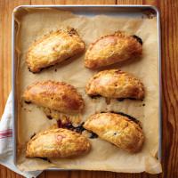Moroccan Hand Pies with Eggplant and Apricots image