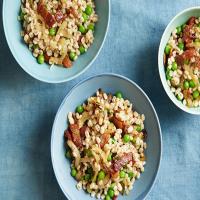 Barley with Bacon, Peas and Dill_image