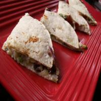 Zucchini Olive and Cheese Quesadillas image