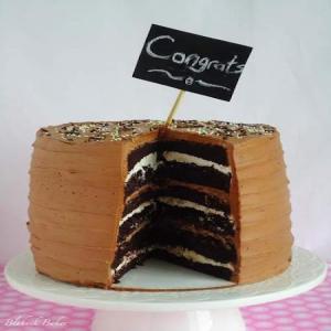 6 Layer Chocolate Cake with Marshmallow Filling image