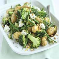 Lemony potato, broccoli & goat's cheese salad image