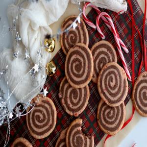 Chocolate Peppermint Pinwheel Cookies image
