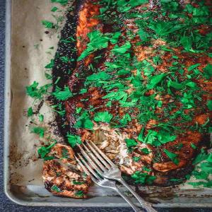 Easy Baked Salmon with Garlic-Balsamic Glaze | The Mediterranean Dish_image