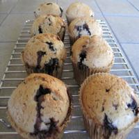 Vegan Whole-Grain Blueberry Muffins image
