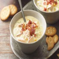 Corn and Salmon Chowder with Bacon_image