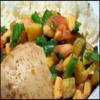 Island Mojito Chicken and Rice With Salsa Tropicale_image