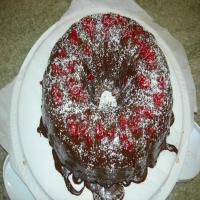 Chocolate Cherry Truffle Cake image