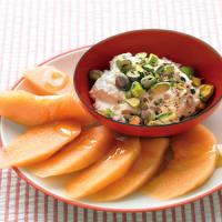Cantaloupe with Ricotta and Pistachios_image