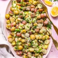 Simple Vegan Potato Salad with Dill_image