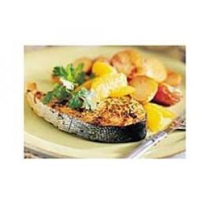 Oven-roasted Salmon Steaks with Red Potatoes_image