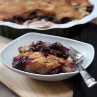 Gingered Pear and Blueberry Cobbler image