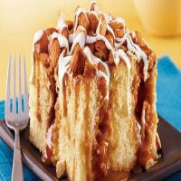 Caramel Almond Poke Cake image