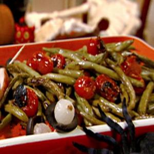 Green Beans with Roasted Tomatoes and Mustard Seeds image