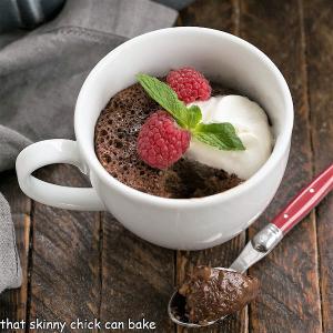 Chocolate Mug Cake Recipe - Quick & Easy! - That Skinny Chick Can Bake_image