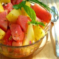 Red and Yellow Watermelon Salad_image