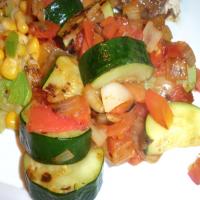 Zucchini With Onion and Tomato image