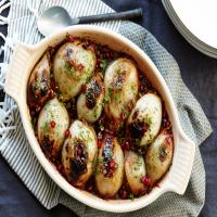 Stuffed Onions with Spiced Lamb and Pomegranate image
