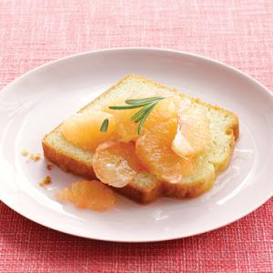 Grapefruit Compote with Pound Cake image