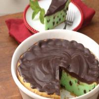 Impossibly Easy Grasshopper Cheesecake image