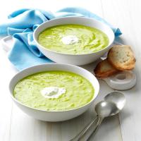 Asparagus Soup with Lemon Creme Fraiche_image