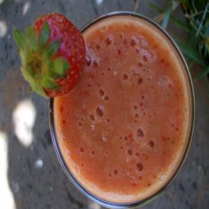 Peach and Strawberry Smoothie image