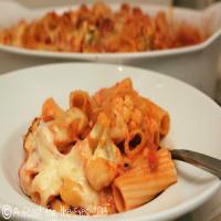 Baked Rigatoni with Roasted Cauliflower in a Spicy Pink Sauce Recipe - (4.5/5) image