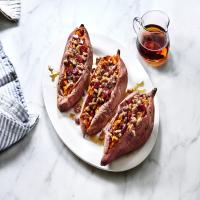 Walnut and Cranberry Stuffed Sweet Potatoes_image